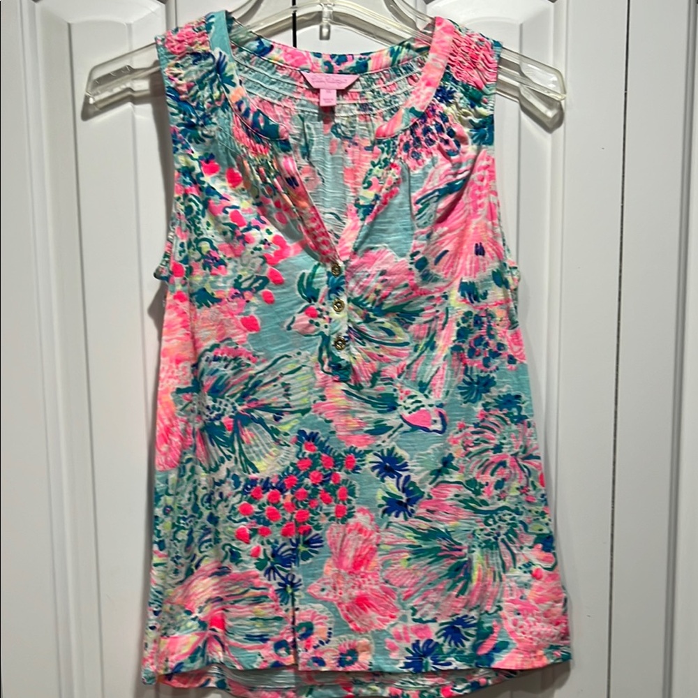 Lilly Pulitzer Women’s Tropical Print Top - Size XS